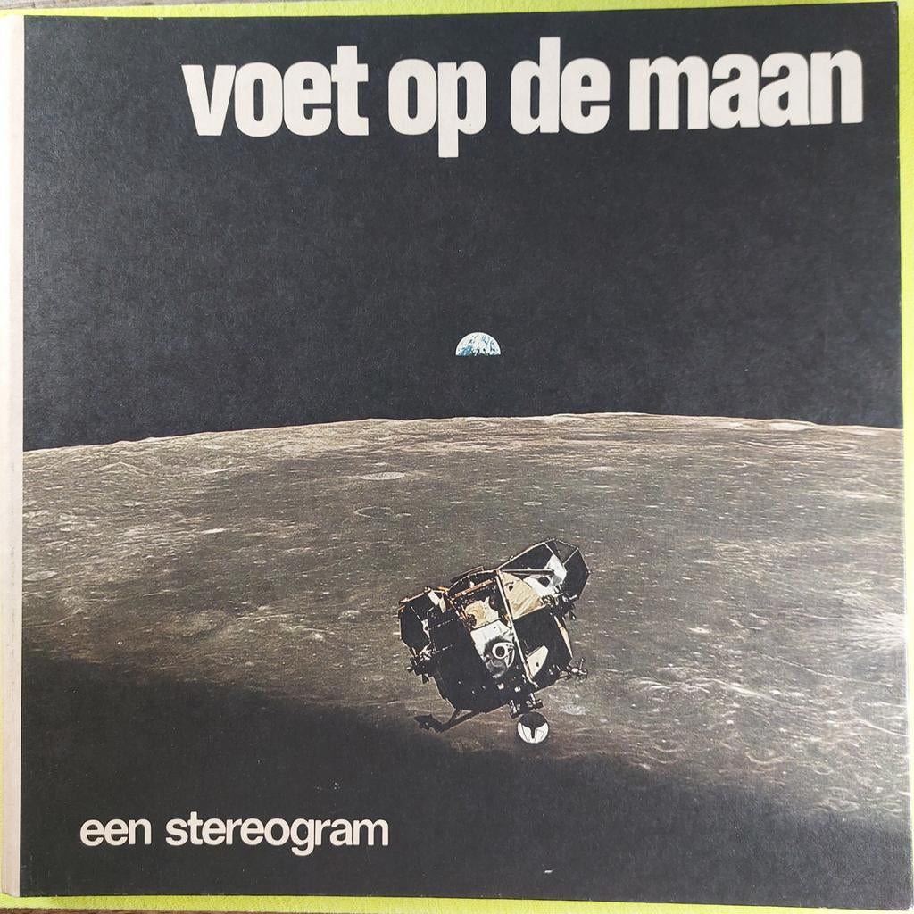 Voet op de maan een stereogram Lp plus dia's en boekwerkje, Ophalen of Verzenden, Gebruikt, 12 inch