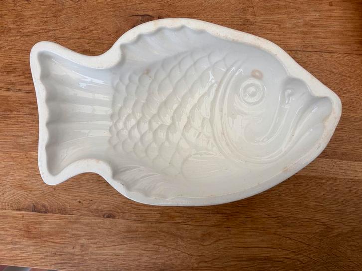 Oude pudding of paté vorm vis Petrus Regout antiek, Antiek en Kunst, Antiek | Keramiek en Aardewerk, Ophalen of Verzenden