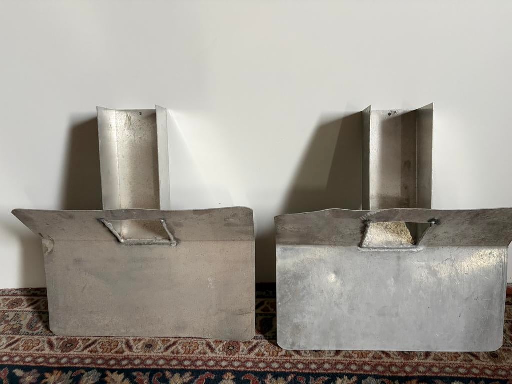 kiezelbak zink 2x., Doe-het-zelf en Verbouw, Dakpannen en Dakbedekking, Ophalen