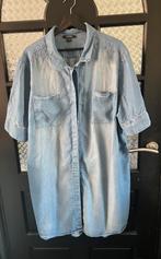 Spijkerblouse maat 56, Kleding | Dames, Grote Maten, Ophalen of Verzenden, Zo goed als nieuw, Blauw, Blouse of Tuniek