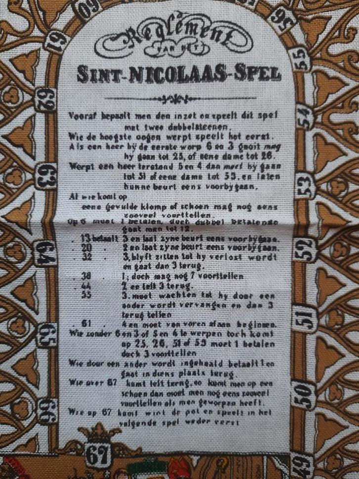 Sinterklaas item - doek - Sinterklaas spel  FRAAI, Diversen, Sinterklaas, Zo goed als nieuw, Ophalen of Verzenden
