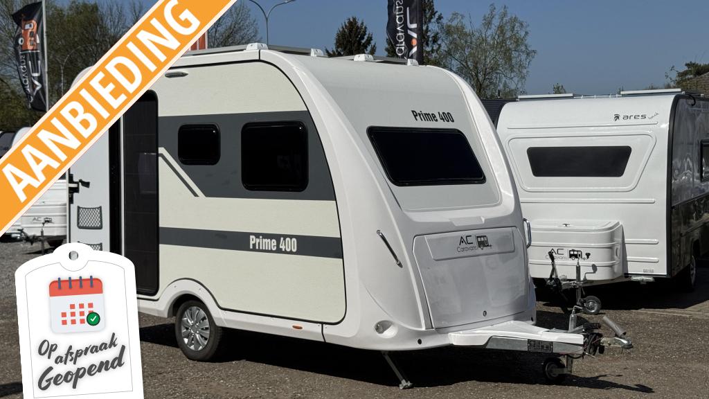 AC CARAVANS PRIME 400 -NIEUW -ALKO -4 PERSOONS -2025, Bedrijf, Treinzit, 750 - 1000 kg, 4 tot 5 meter