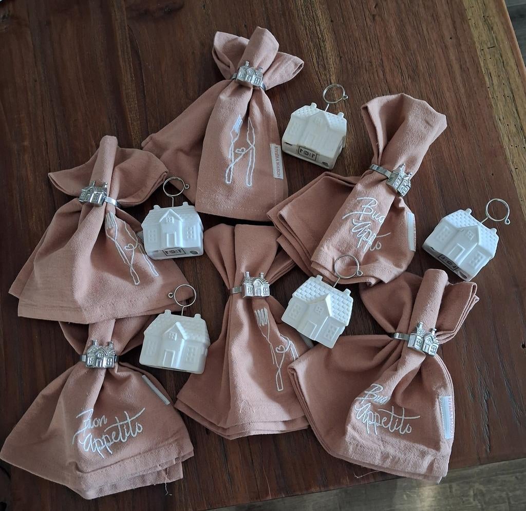 Riviera maison servetten, Ophalen of Verzenden, Zo goed als nieuw, Minder dan 50 cm, Minder dan 5 flessen