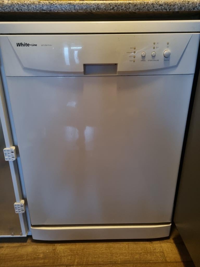 Vrijstaand vaatwasser White-line mt-dw15a+, Witgoed en Apparatuur, Ophalen, Gebruikt, 60 cm of meer, 85 tot 90 cm