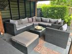 Tuinset lounge hoekbank stoel en twee tafels Bois Le Duc, Tuin en Terras, Tuinsets en Loungesets, Ophalen, Loungeset, Wicker, 7 zitplaatsen