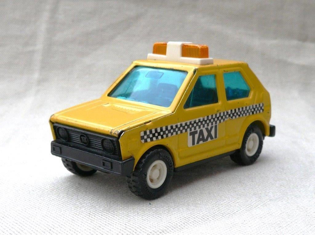 Buddy L Japan 1973 VW Volkswagen Golf Rabbit Taxi. 1/30 blik, Ophalen of Verzenden