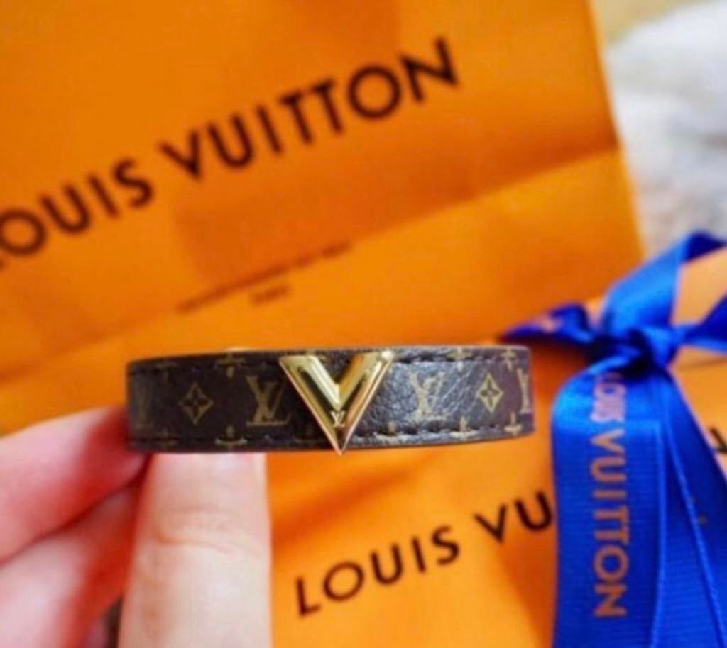 LV armband, Sieraden, Tassen en Uiterlijk, Armbanden, Nieuw, Leer, Bruin, Ophalen of Verzenden