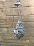 Oosterse hanglamp, filigraan metaal, zilverkleurig, Ophalen of Verzenden
