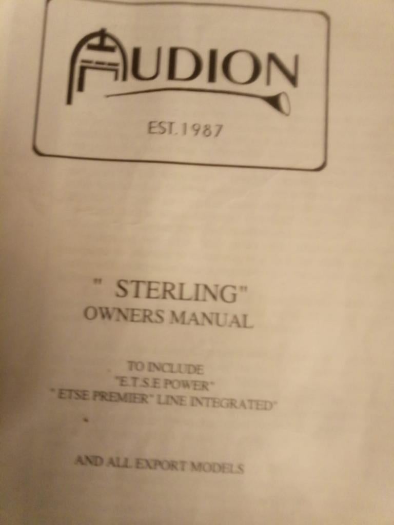 Audion Sterling  buizenversterker, Audio, Tv en Foto, Buizenversterkers, Ophalen, Versterker