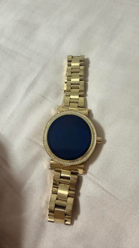 Michael Kors Smartwatch Goud -, Gebruikt, Hartslag, Ophalen of Verzenden, Waterdicht