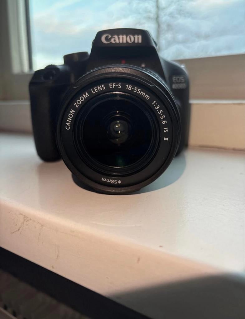 Canon EOS 4000D met 18-55mm lens, 18 Megapixel, Spiegelreflex, Canon, Ophalen of Verzenden