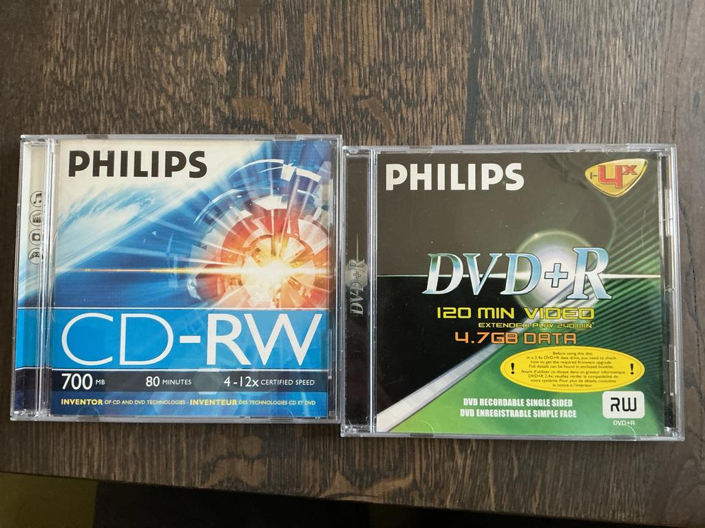 Philips DVD+R, CD-R en CD-RW schijven - Nieuw, Computers en Software, Beschrijfbare discs, Ophalen of Verzenden, Nieuw, Overige typen