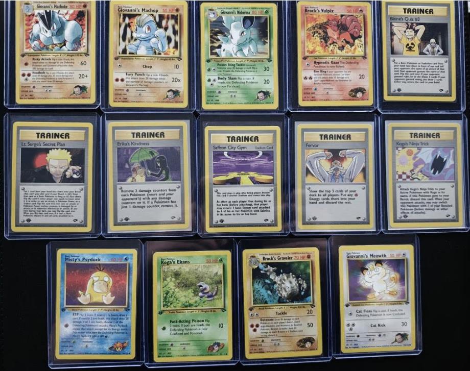 Pokemon Kaarten : Gym Challenge First Edition (1e ad), Ophalen of Verzenden, Nieuw, Meerdere kaarten