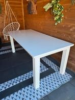 Witte eettafel 190x90x80, Ophalen, Gebruikt, Rechthoekig, 50 tot 100 cm