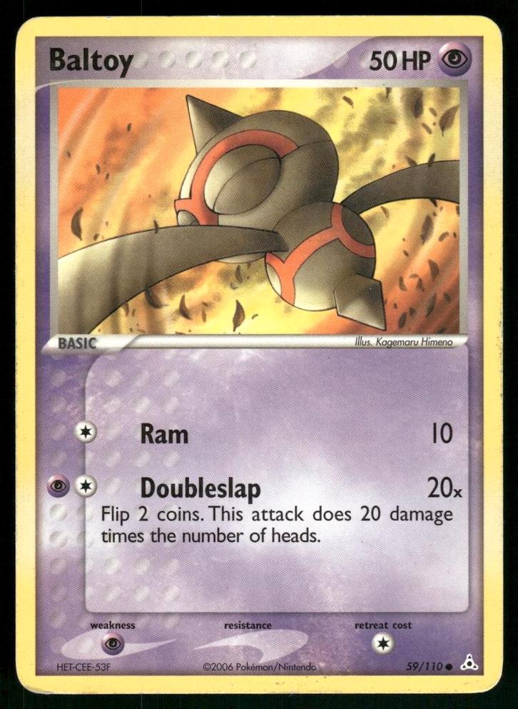 Baltoy 59/110 - Holon Phantoms, Hobby en Vrije tijd, Verzamelkaartspellen | Pokémon, Gebruikt, Verzenden