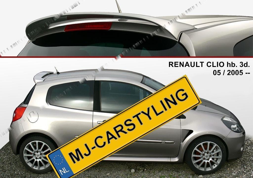 Renault Clio 3 - Dakspoiler, Ophalen of Verzenden, MJ-Carstyling, Info@mj-carstyling.net, Sibeliusstraat 81 5011JH Tilburg