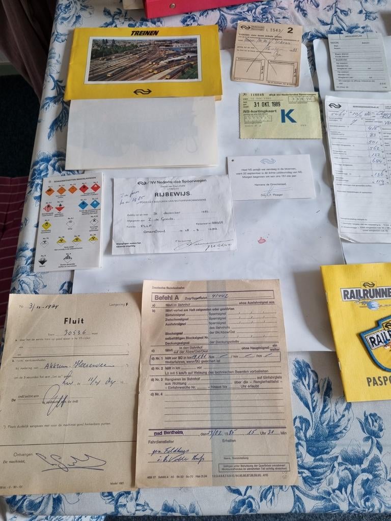 NS Trein Documenten & Railrunner Paspoort Collectie, Ophalen of Verzenden