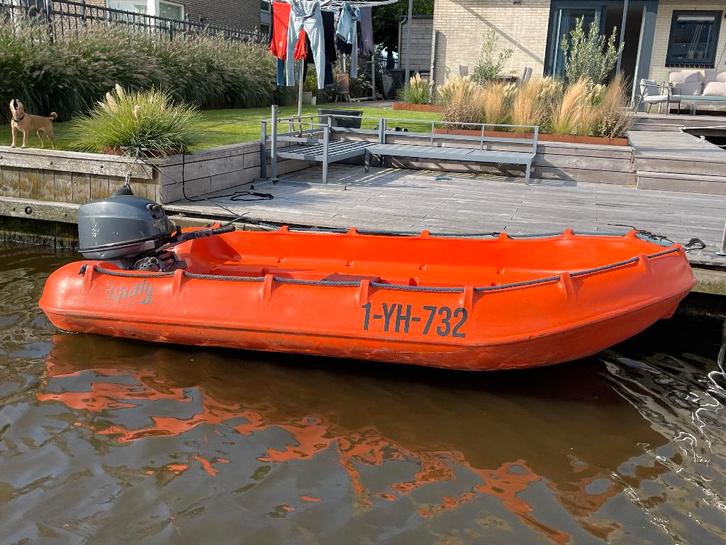 Whaly 370 - kunststof boot zonder motor, Watersport en Boten, Vis- en Consoleboten, Gebruikt, Tot 10 pk, 3 tot 6 meter, Overige brandstoffen