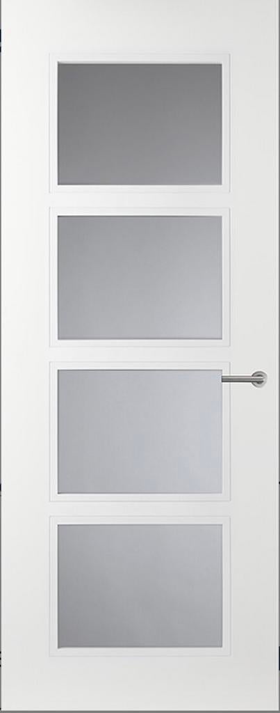 Opdekdeur Svedex AE34 met glas rechtsdraaiend, Ophalen, 215 cm of meer, Binnendeur, Glas