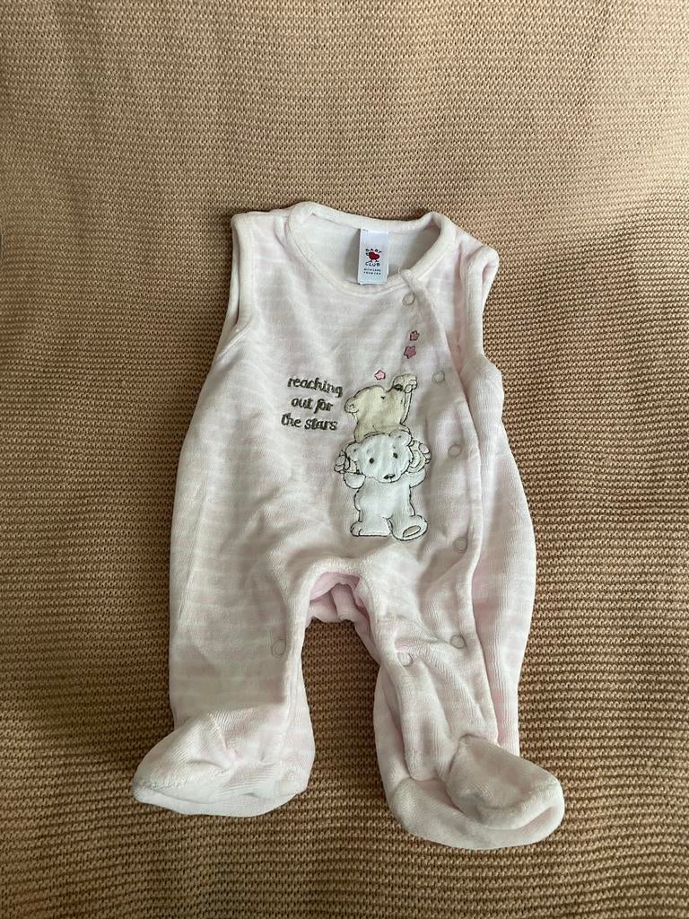 Baby Club Roze Romper Maat 46 met Berenprint, Kinderen en Baby's, Babykleding | Prematuur, Ophalen, Nieuw, Meisje, Pakje