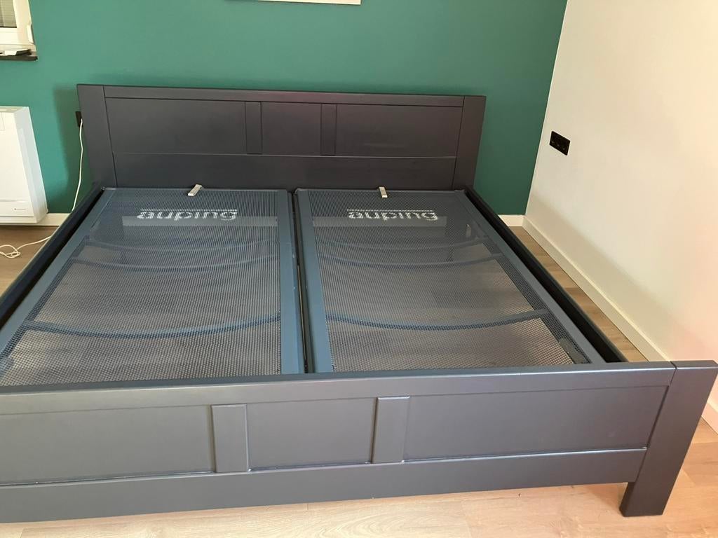 Auping verstelbaar spiraal met ombouw, Huis en Inrichting, Ophalen, Verstelbaar, Tweepersoons, Zo goed als nieuw