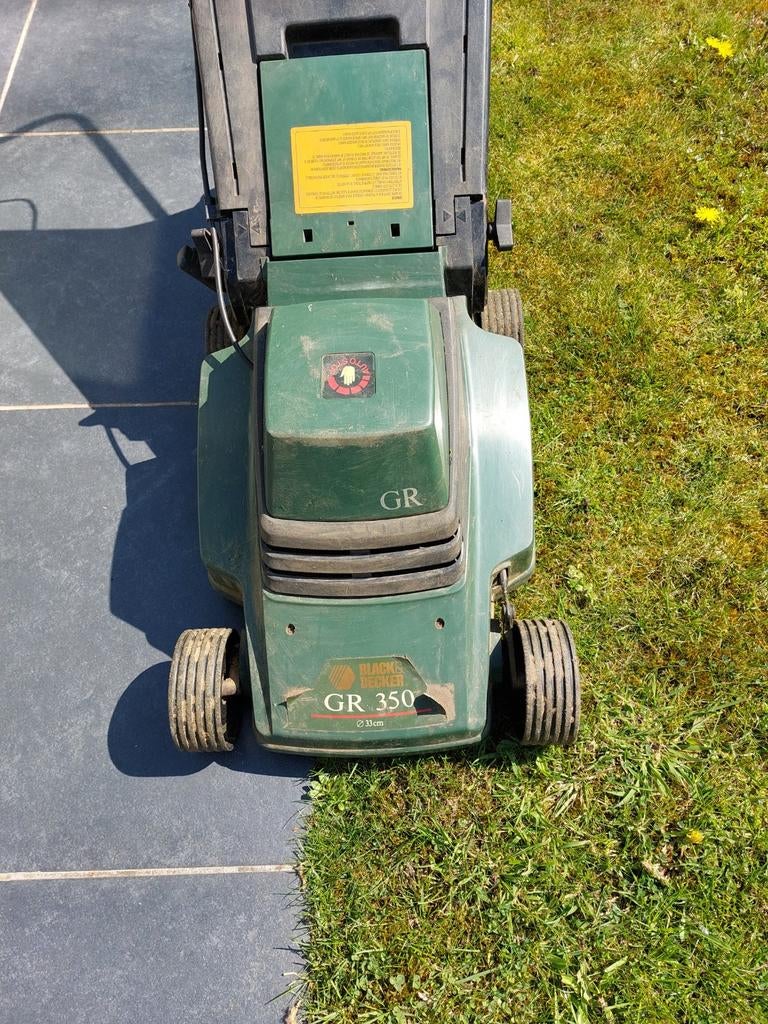 Black&Decker elektrische grasmaaier GR 350, Ophalen, Gebruikt