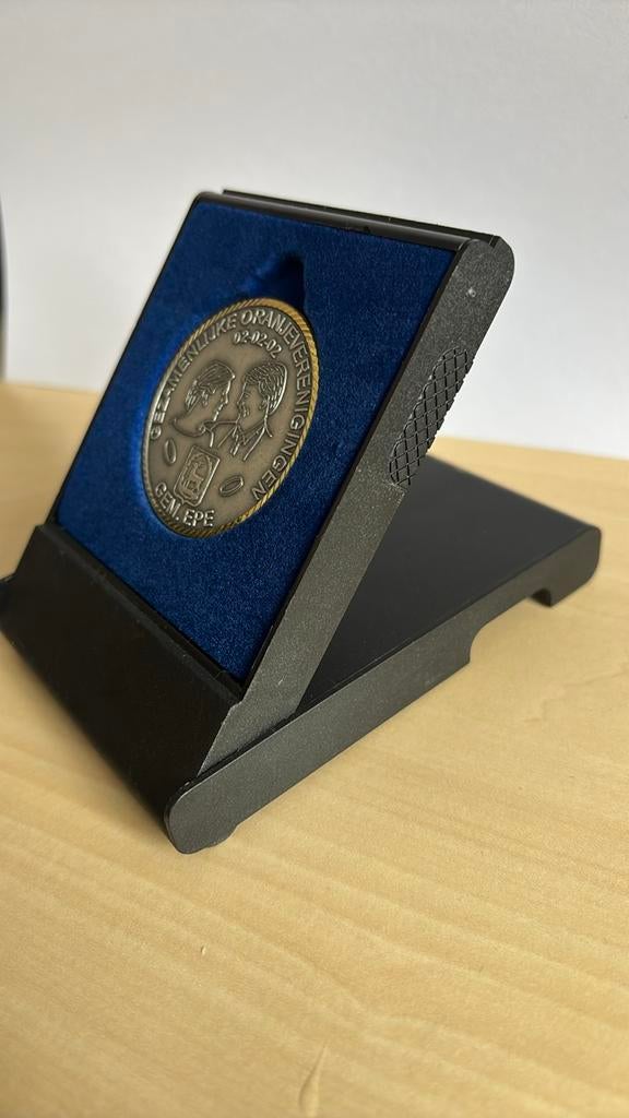 Huwelijksmedaille Willem-Alexander & Maxima 02-02-02 Gem.Epe, Postzegels en Munten, Penningen en Medailles, Ophalen of Verzenden