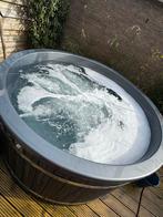 Ronde Hottub Zo goed als nieuw  Inclusief trap en afdekzeil, Ophalen of Verzenden, Zo goed als nieuw, Afdekzeil, Vast