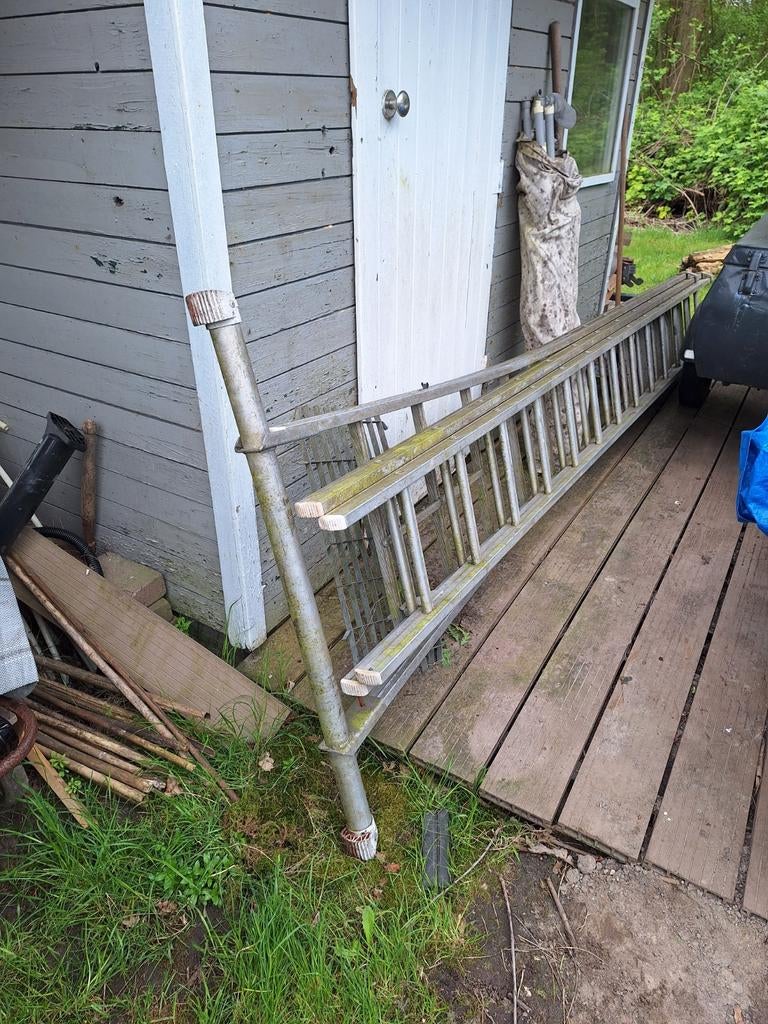 Aluminium reform ladder 3-delig, Ophalen, Gebruikt, 4 meter of meer