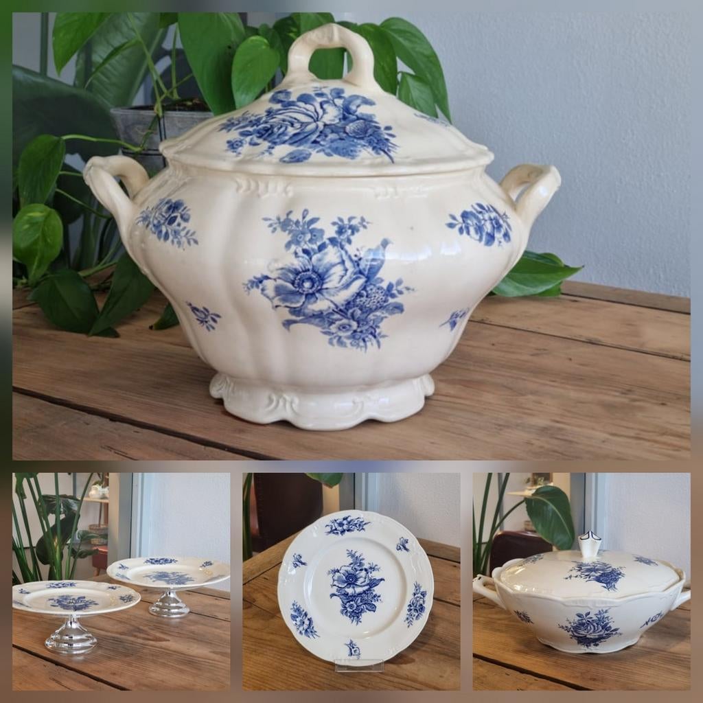 Boch Rhodia veel delen, Antiek en Kunst, Antiek | Servies los, Verzenden