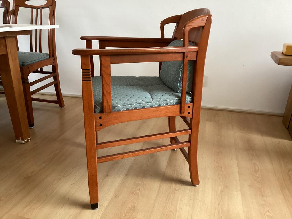 Schuitema fauteuils met zit-en rugkussen, en los kussen, Huis en Inrichting, Fauteuils, Ophalen, Gebruikt, Jugenstil, Minder dan 75 cm