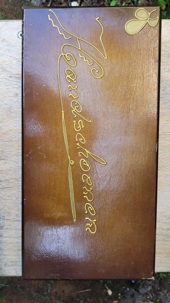 Houten handschoenendoos met handschoenen, Antiek en Kunst, Ophalen of Verzenden