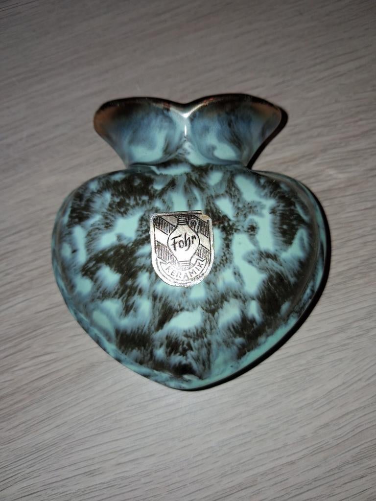 Vintage Föhr Keramiek Hart Vaasje - Duitsland, Antiek en Kunst, Ophalen of Verzenden