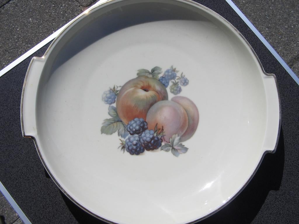 fruit motief bord, Antiek en Kunst, Ophalen of Verzenden