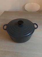 Le Creuset, Ophalen of Verzenden, Gebruikt, Gietijzer, Koekenpan of Braadpan