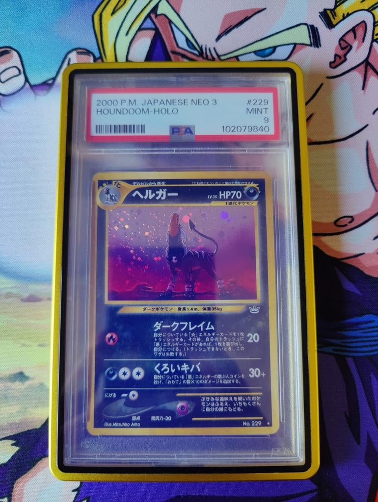 Pokemon Awakening Legends houndoom Holo psa9 mint 229, Hobby en Vrije tijd, Verzamelkaartspellen | Pokémon, Ophalen of Verzenden