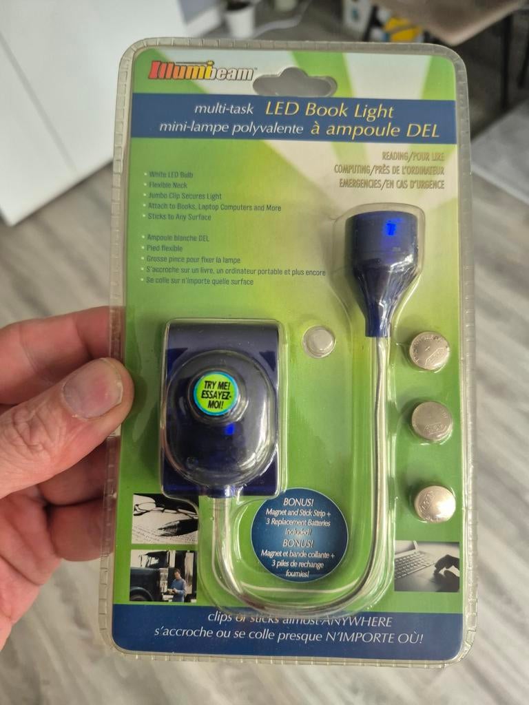 Illumibeam LED Boeklamp - Flexibel & Draagbaar, Ophalen of Verzenden, Nieuw, Modern, Functioneel