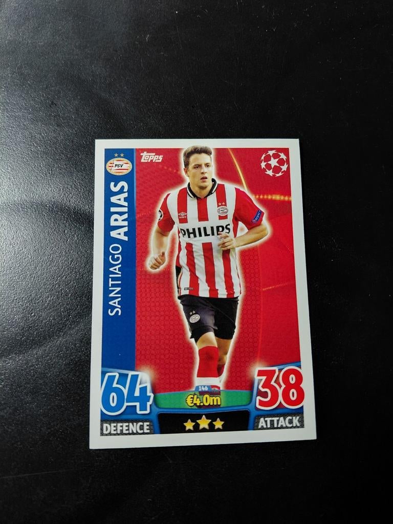 Santiago arias (psv) topps 2015/16, Ophalen of Verzenden, Nieuw, PSV, Spelerskaart