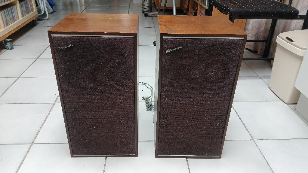 Box luidspreker set Sansui 25 Watt - 40 Watt 2 weg, Gebruikt, Minder dan 60 watt, Front, Rear of Stereo speakers, Ophalen