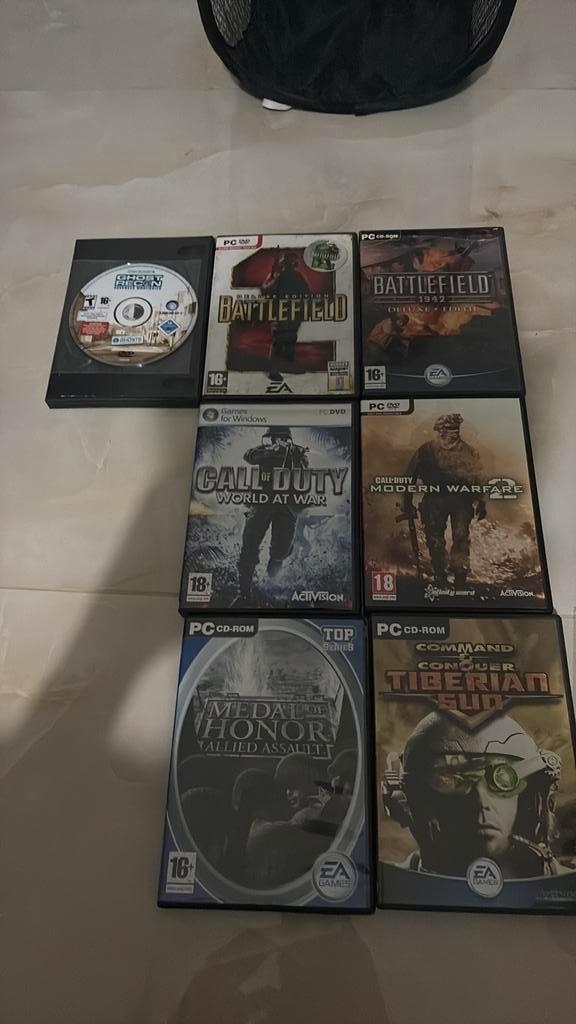 Nostalgische PC games (kijk beschrijving), Spelcomputers en Games, Games | Pc, Zo goed als nieuw, Shooter, 1 speler, Vanaf 18 jaar