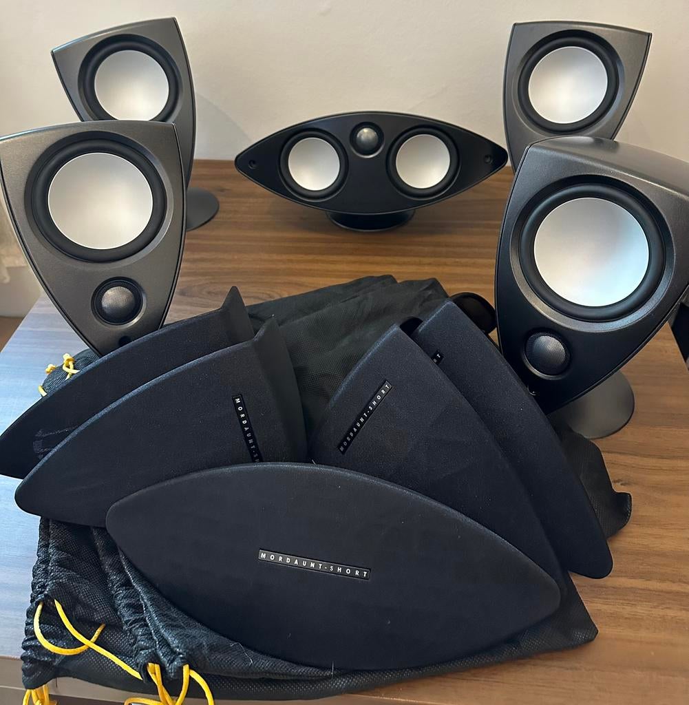 mordaunt short genie 4+1 set, Audio, Tv en Foto, Luidsprekers, Overige merken, Ophalen of Verzenden, Zo goed als nieuw, 60 tot 120 watt