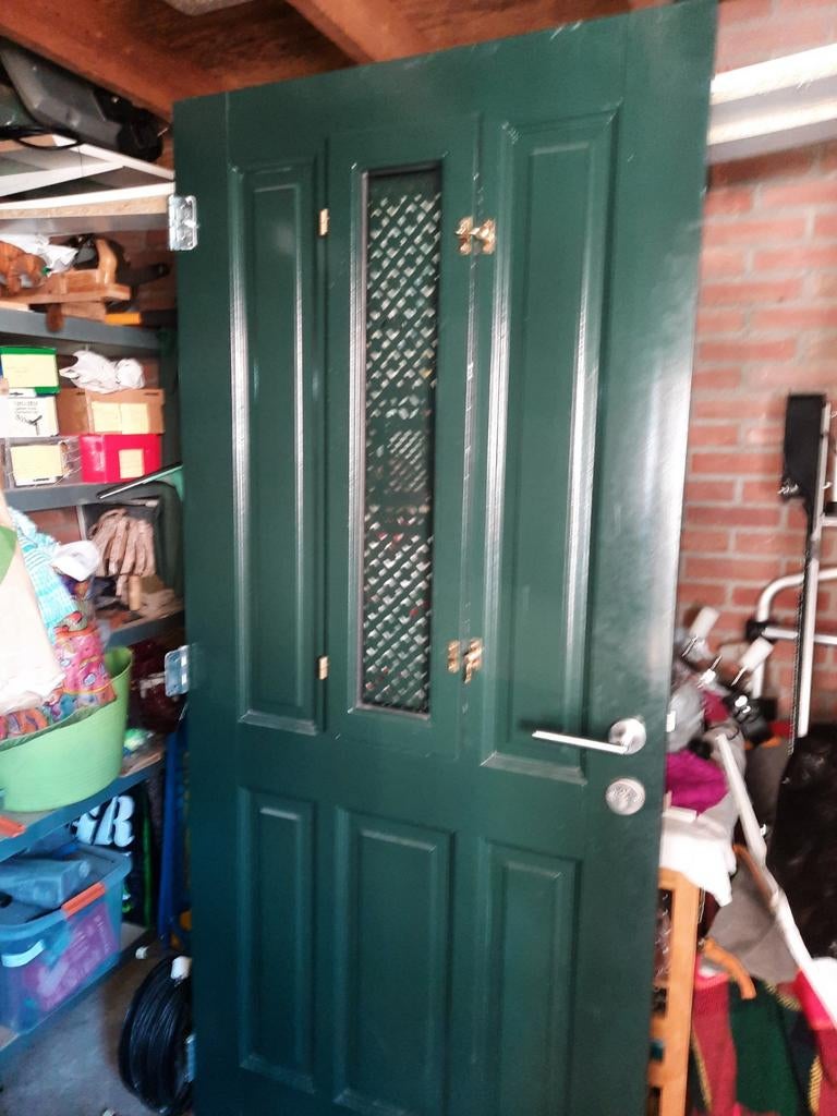 CandoHouten buitendeur., Ophalen of Verzenden, Gebruikt, Buitendeur