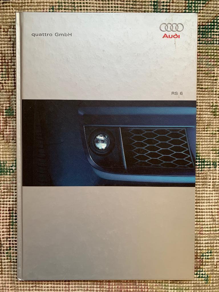 Hardcover brochure Audi RS6 limousine en avant C5 2002 nieuw, Nieuw, Ophalen of Verzenden, Audi, Audi