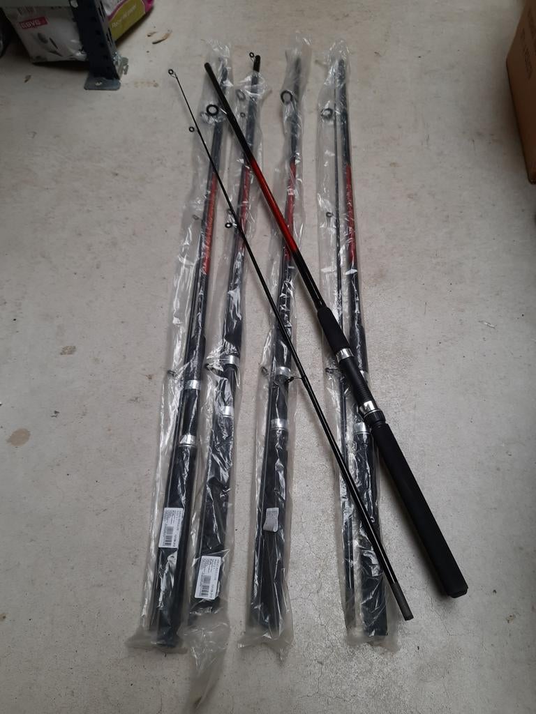 Partij van 5 Regulus Spinhengels 2.10m