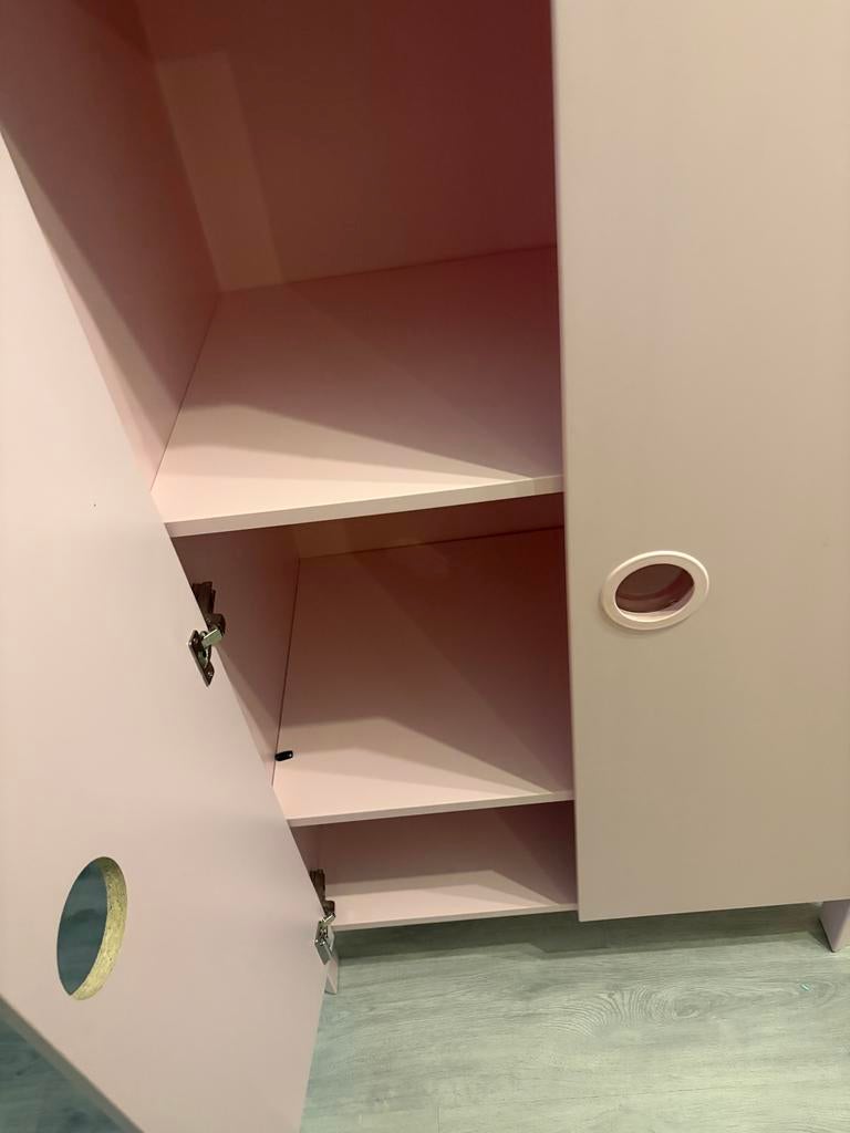 kinderkast - Roze met planken IKEA, Kinderen en Baby's, Kinderkamer | Commodes en Kasten, Gebruikt, Kast, Ophalen of Verzenden