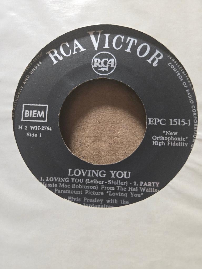 Elvis Presley - Loving you(EP), Cd's en Dvd's, Vinyl Singles, Gebruikt, 7 inch, Ophalen of Verzenden, Pop
