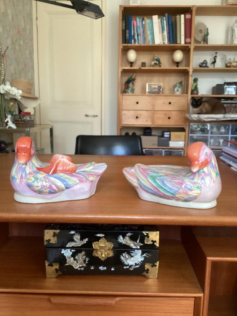 Mandarijneend porselein, Ophalen of Verzenden