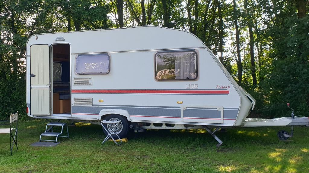 Beyerland Sprinter Lite 440LB 2002 mover, voortent & luifel, Caravans en Kamperen, Omvormbare zithoek, 750 - 1000 kg, Particulier
