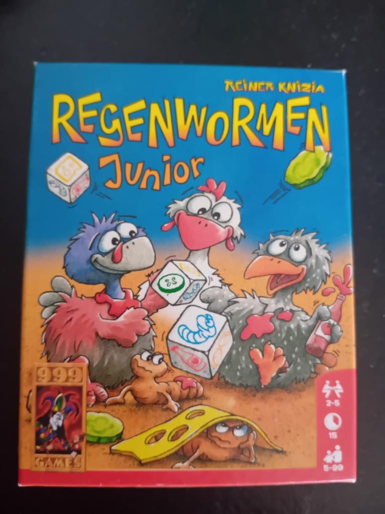 Regenwormen Junior - Nieuw, nooit gespeeld, Hobby en Vrije tijd, Gezelschapsspellen | Bordspellen, Vijf spelers of meer, Ophalen of Verzenden