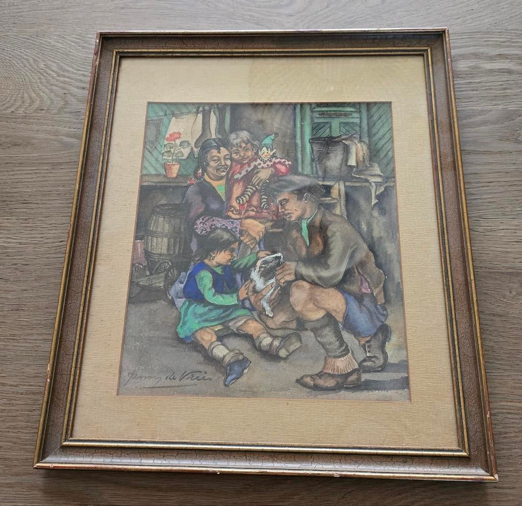 Schilderij van Janny de Vries Brugman, Ophalen of Verzenden